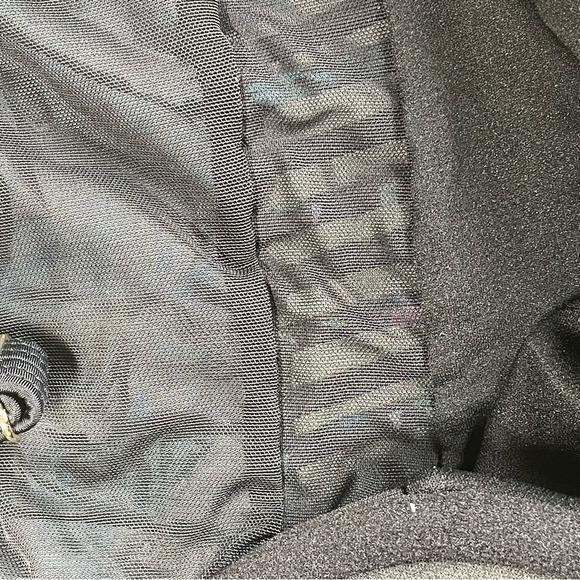 Black Tropical Leaf Print One Piece Swimsuit Tummy Control Lined sz 8 NWT - Picture 8 of 14